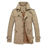 Adriano | Elegante Cappotto Trench Imbottito